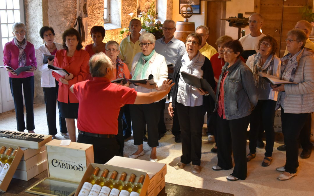 La chorale au Château de Cabidos